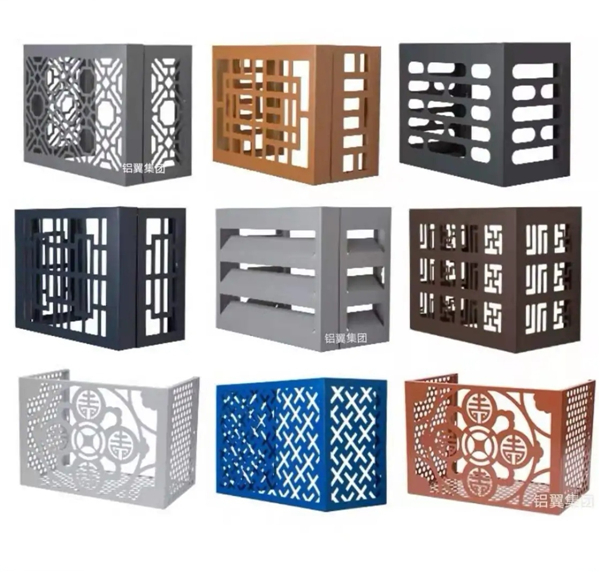 雕花(huā)空调外機(jī)罩铝板定製(zhi)